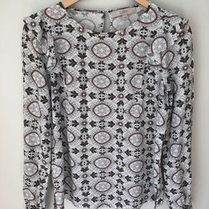 Loft Medallion Print Blouse